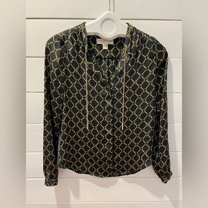 💙 Chain Print Blouse - Michael Kors - XS